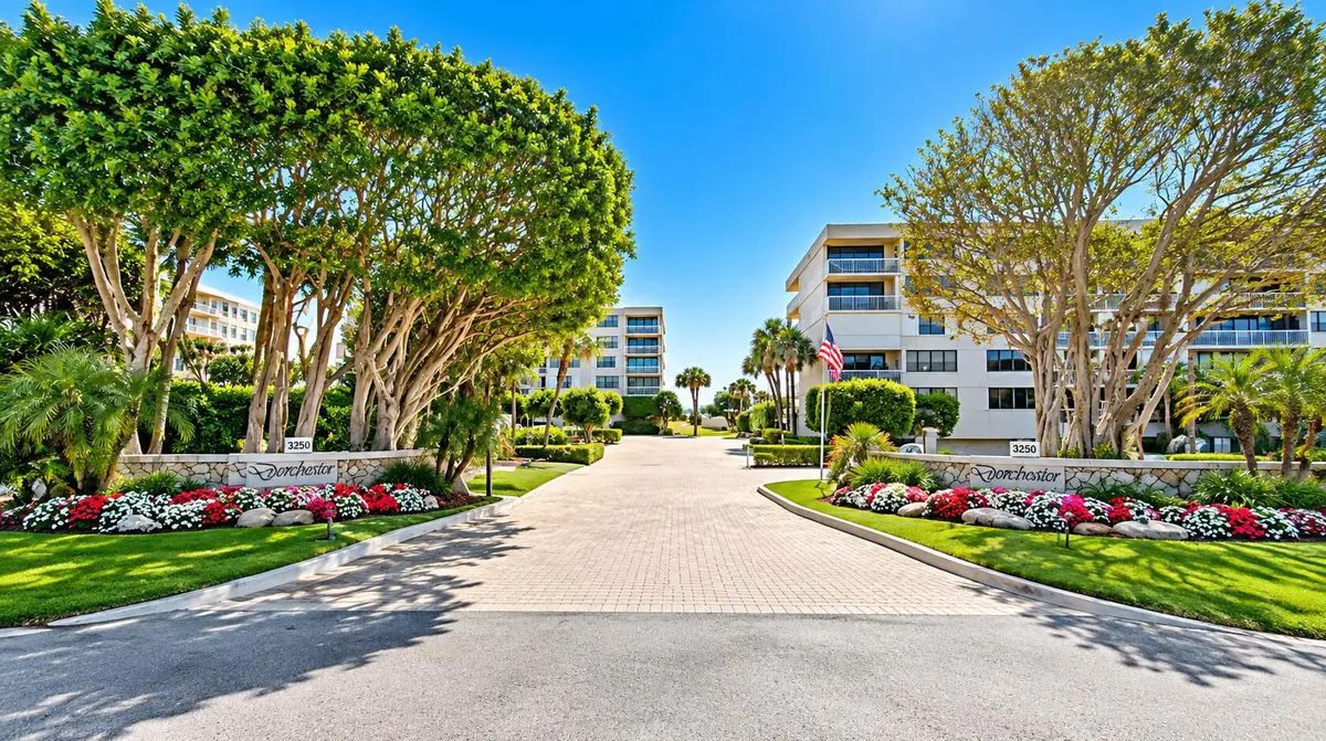 Entrance To Dorchester at 3250 S Ocean Boulevard 306S, Palm Beach