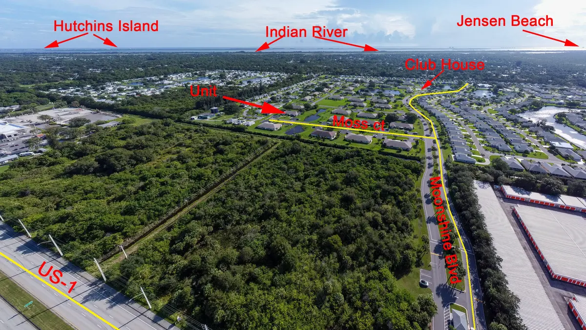 Red sign 5794 Moss Ct Fort Pierce FL 349 at 5794 Moss Court 7E, Fort Pierce