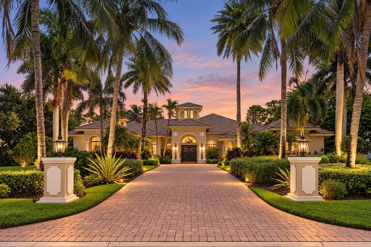 Grand Estate Elevation at 7730 Woodsmuir Drive, West Palm Beach