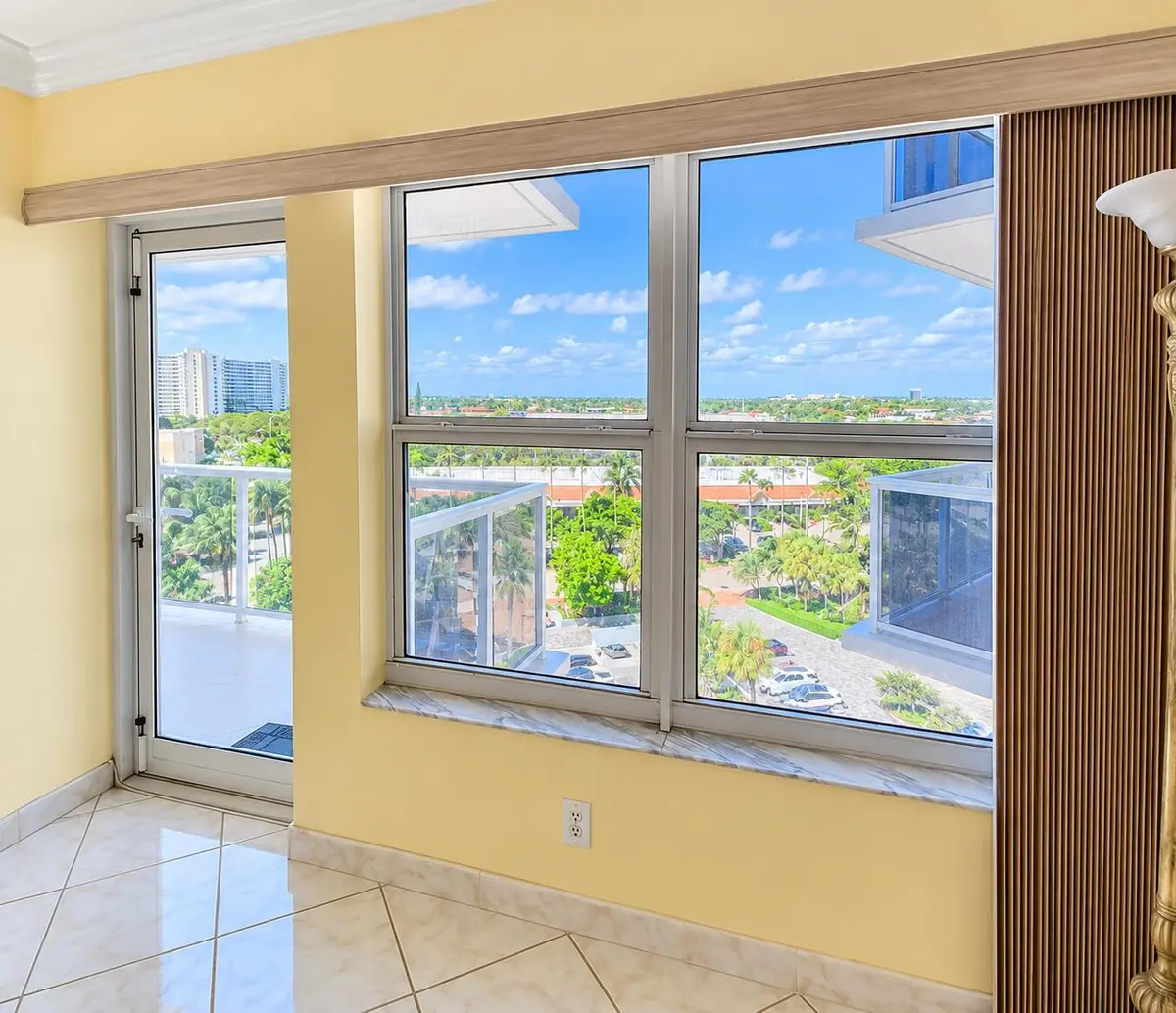 Living room view at 3700 GALT OCEAN Drive 712, Fort Lauderdale