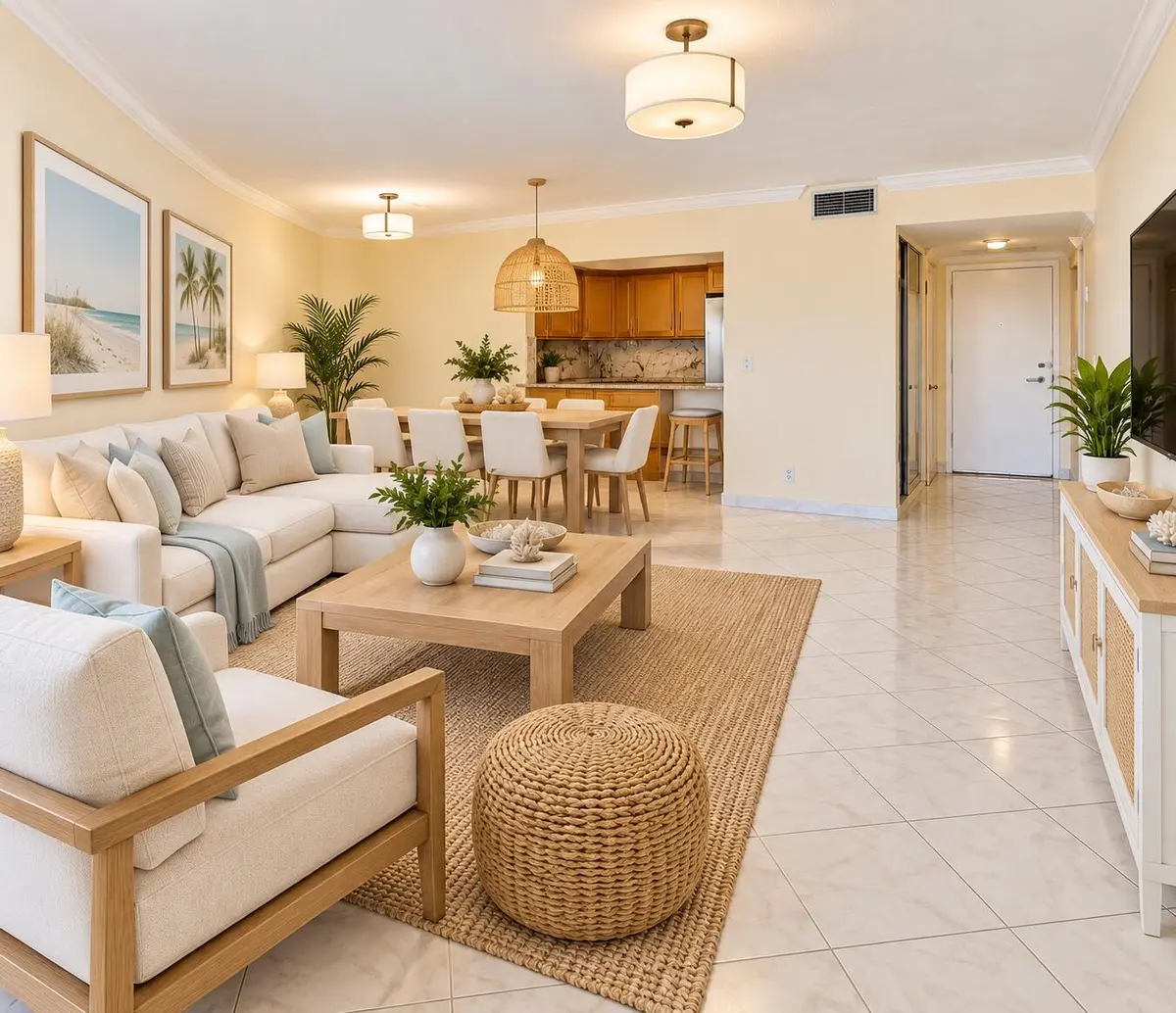 Living Room at 3700 GALT OCEAN Drive 712, Fort Lauderdale