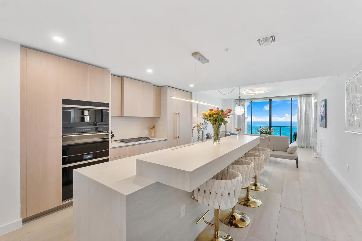 Kitchen Waterview at 900 N OCEAN Boulevard 1204, Pompano Beach