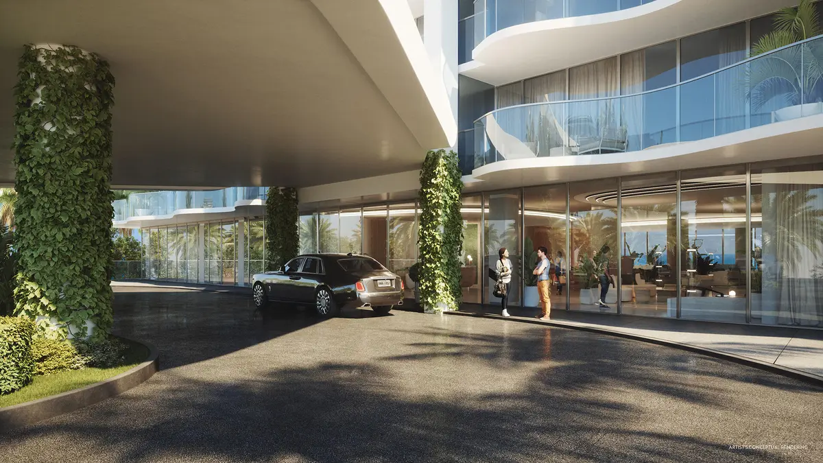 Casamar Valet Entrance at 900 N OCEAN Boulevard 1204, Pompano Beach