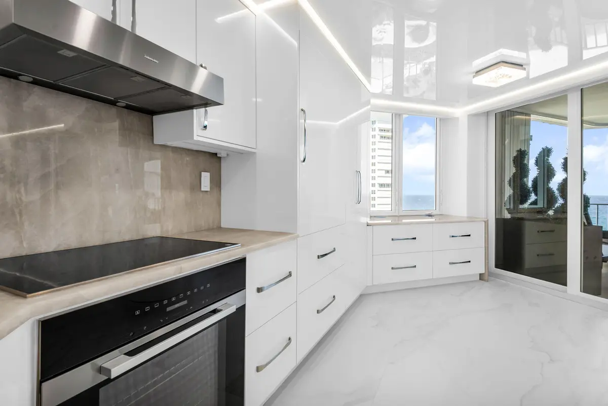 Kitchen at 550 S Ocean Boulevard 1205, Boca Raton