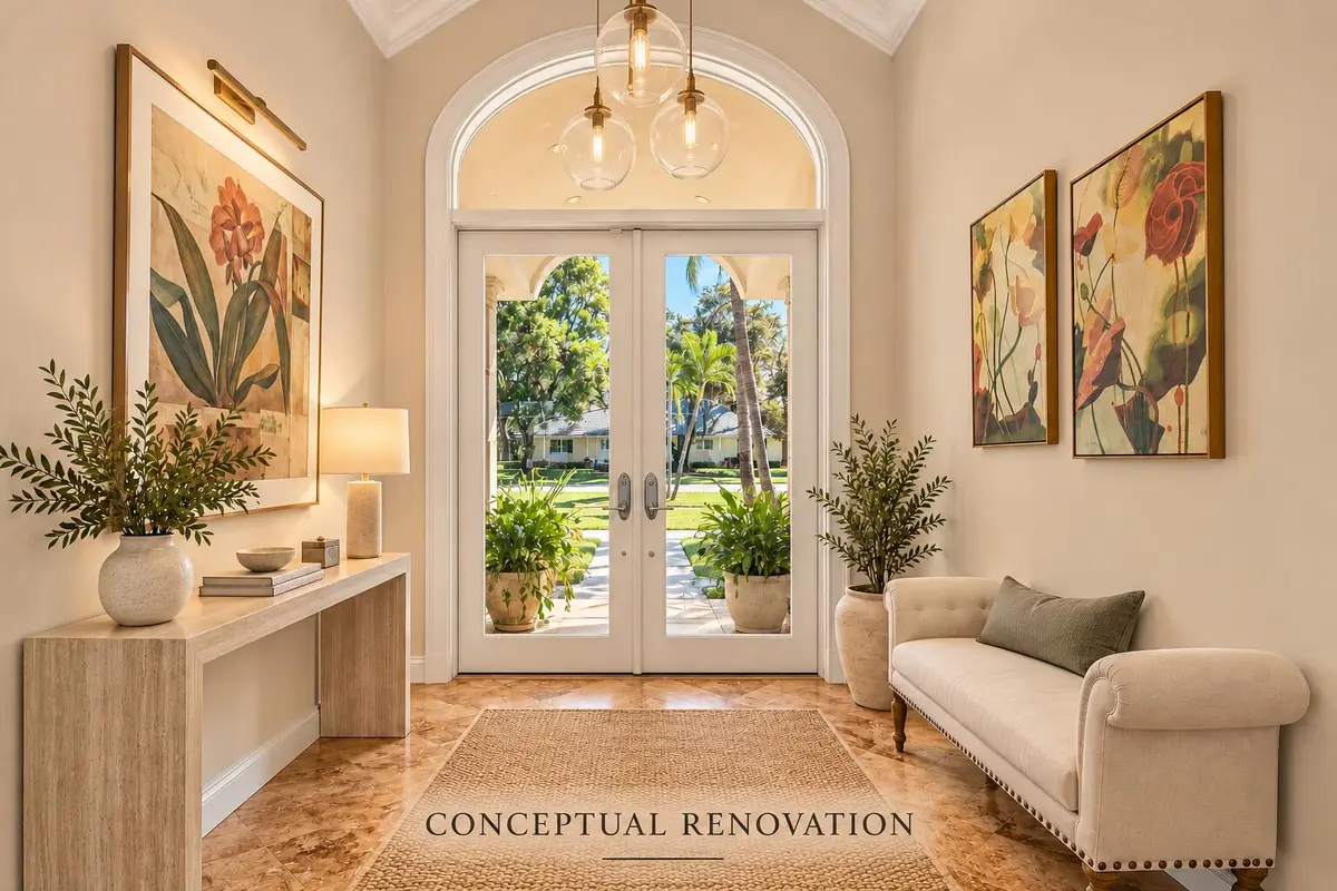 Elegant Foyer Renovation Concept at 841 ANCHORAGE Drive, North Palm Beach