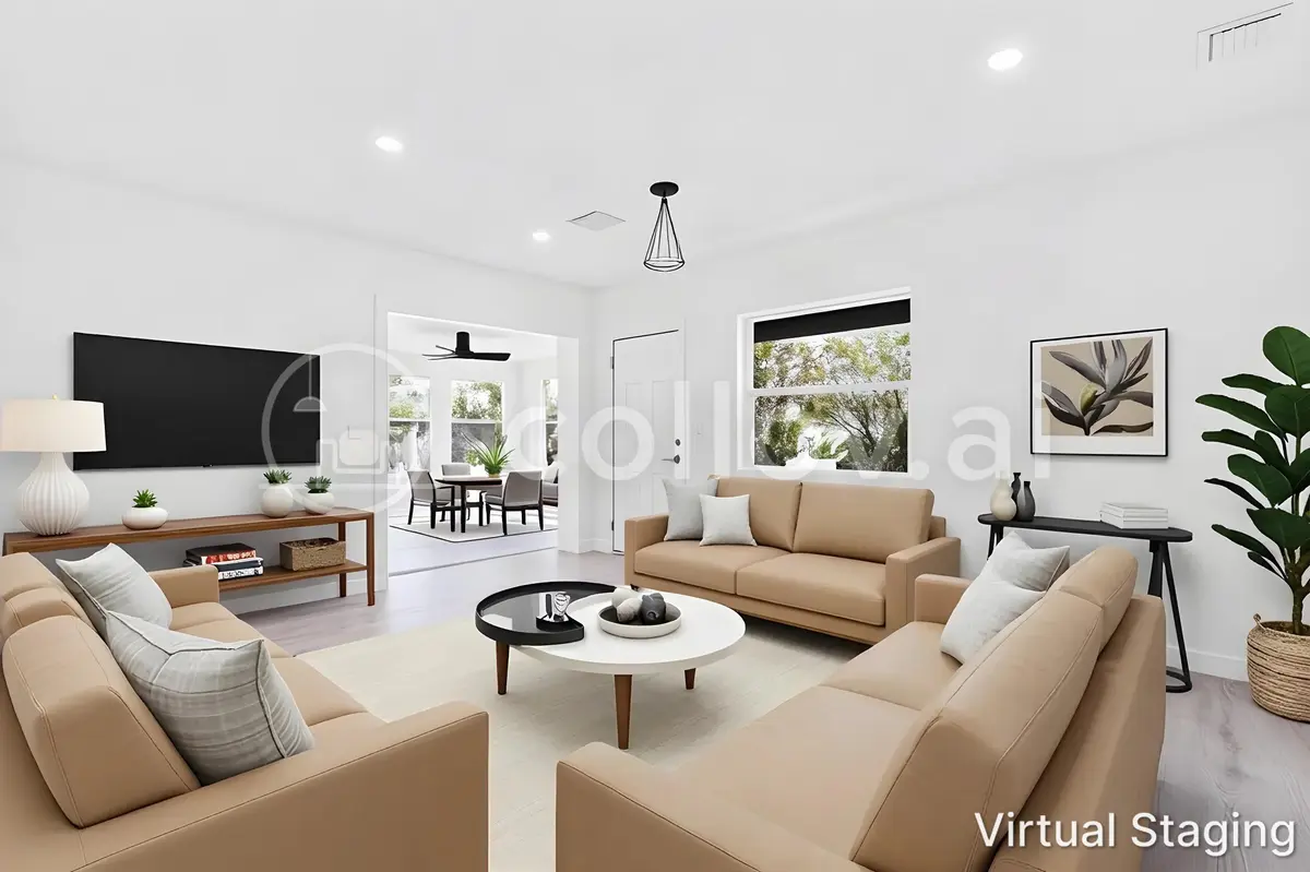 Staged Living Room at 720 S 11th Street, Lantana