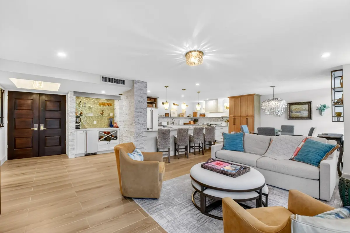 Living Room at 2200 S Ocean Boulevard 206, Delray Beach