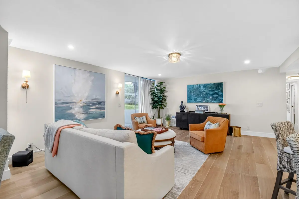 Living Room at 2200 S Ocean Boulevard 206, Delray Beach