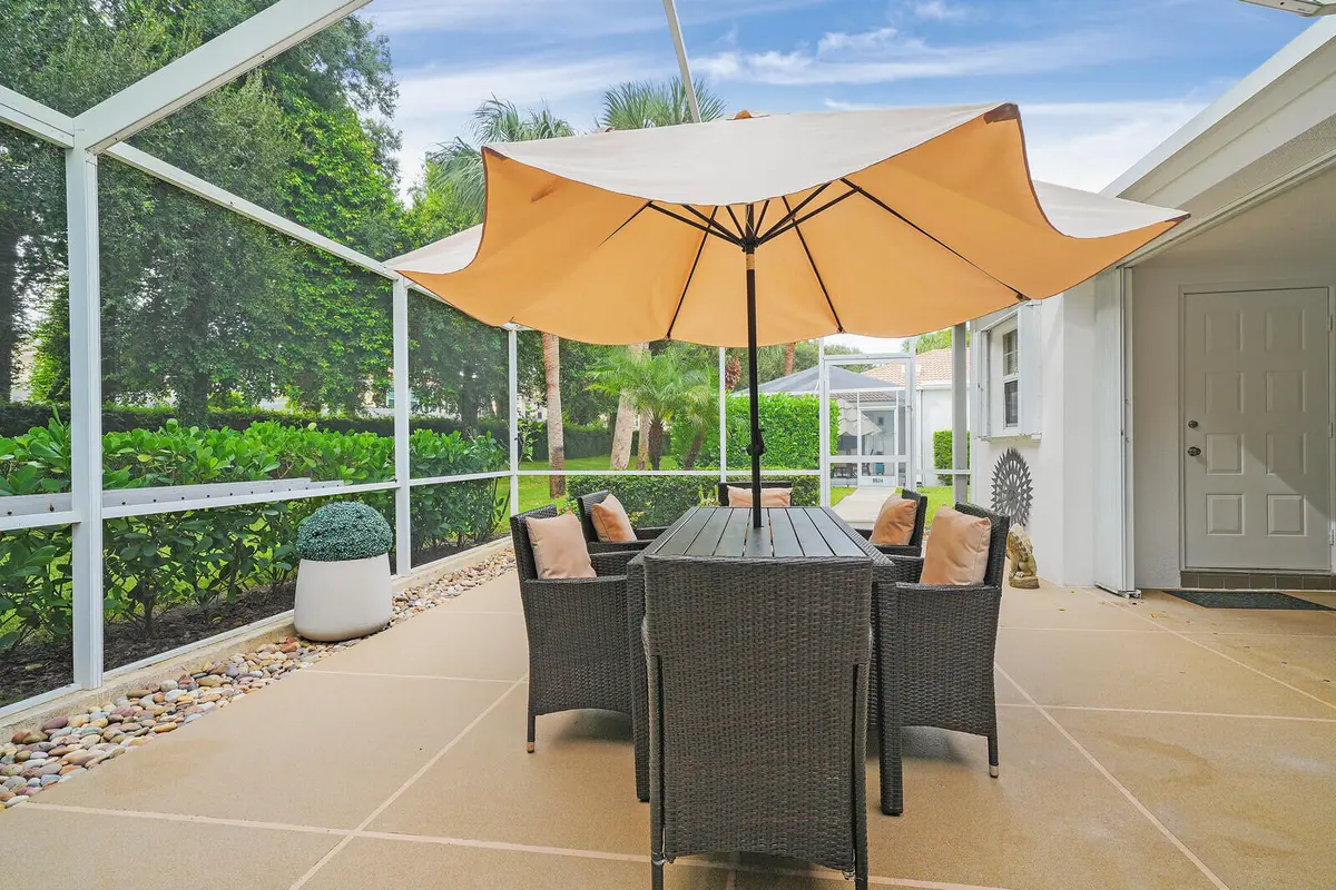 Private Patio at 8701 CHAPMAN OAK Court, Palm Beach Gardens