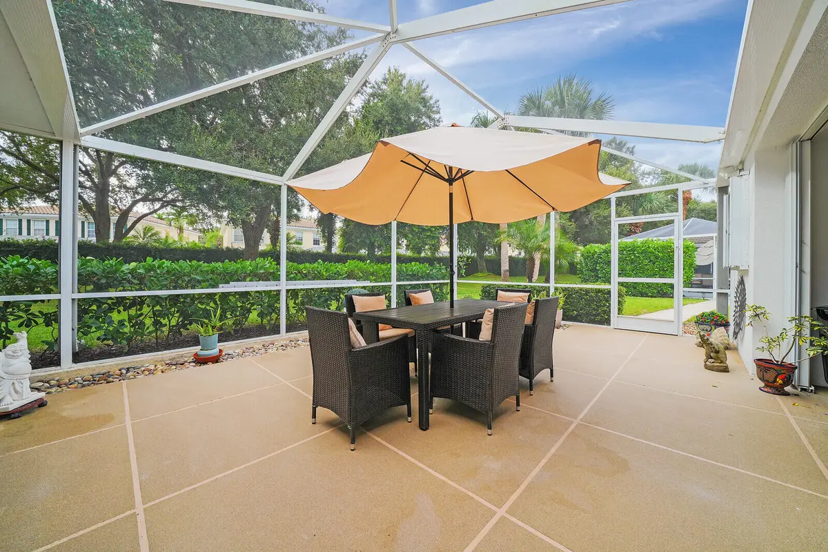 Private Patio at 8701 CHAPMAN OAK Court, Palm Beach Gardens