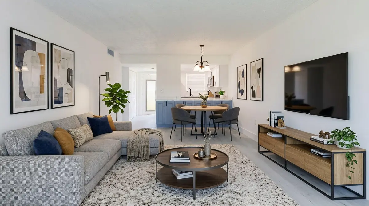 Living Room at 8110 SUNRISE LAKES Boulevard 108, Sunrise