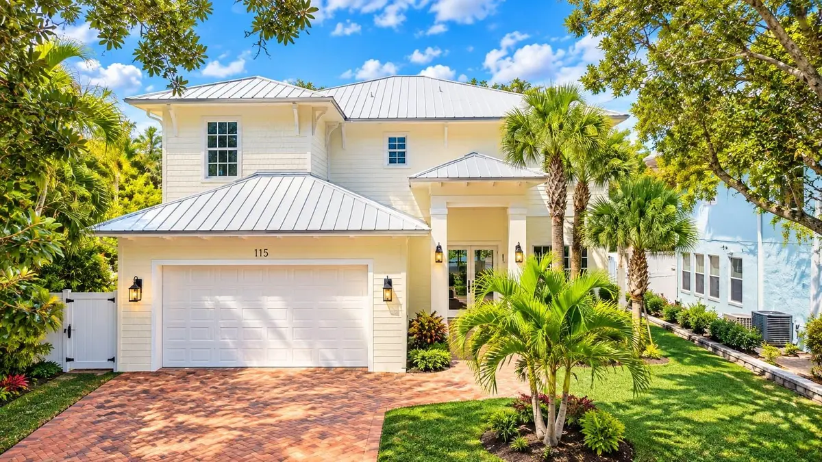 115 Magic Way Front aerial 02 at 115 Magic Way, Jupiter