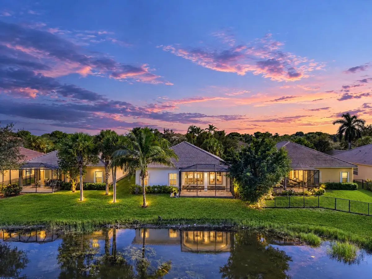 Twilight Reflections Over Waterfront Hom at 11289 NW 65TH Manor, Parkland