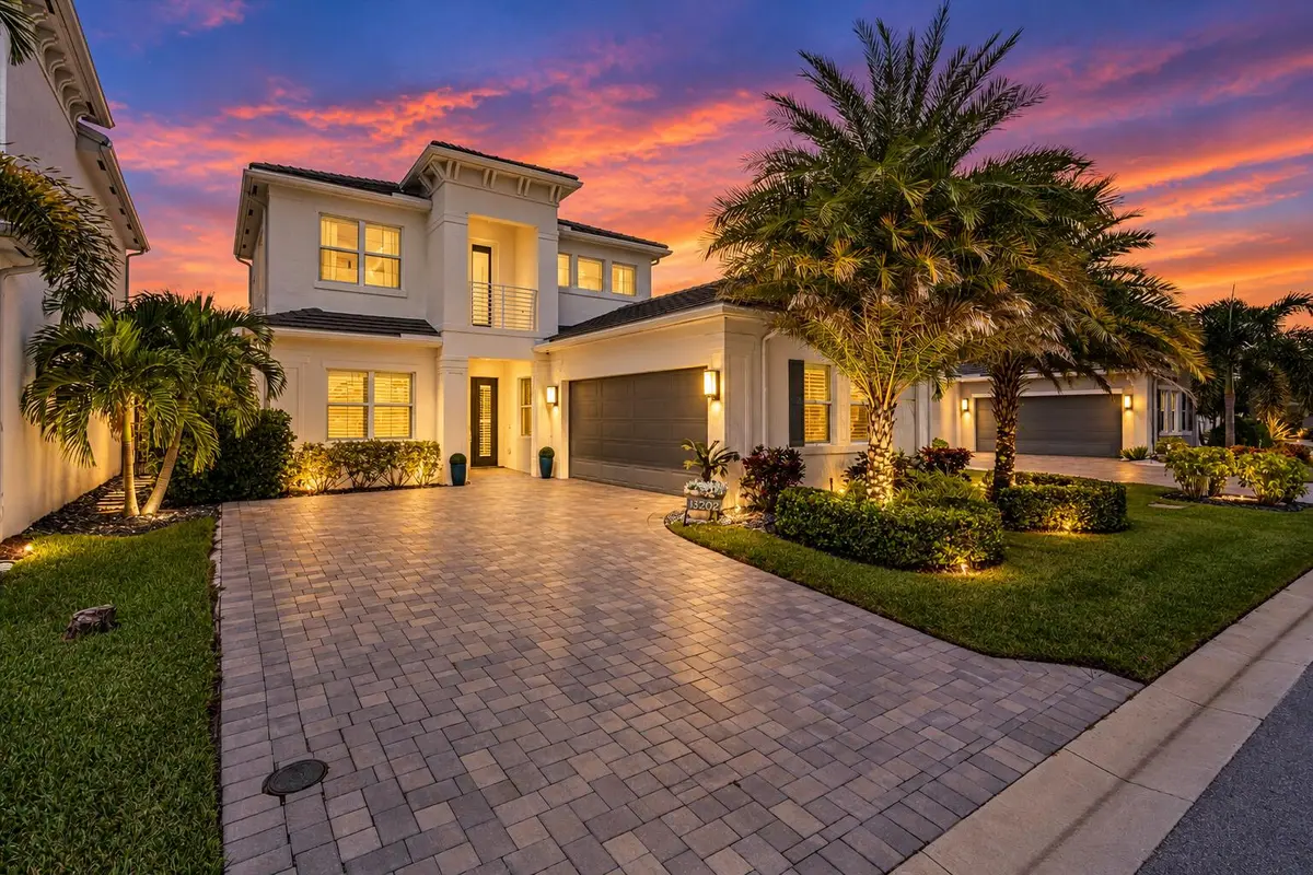 Twilight Luxury Home with Palm Landscapi at 13202 Whistler Mountain Road, Delray Beach