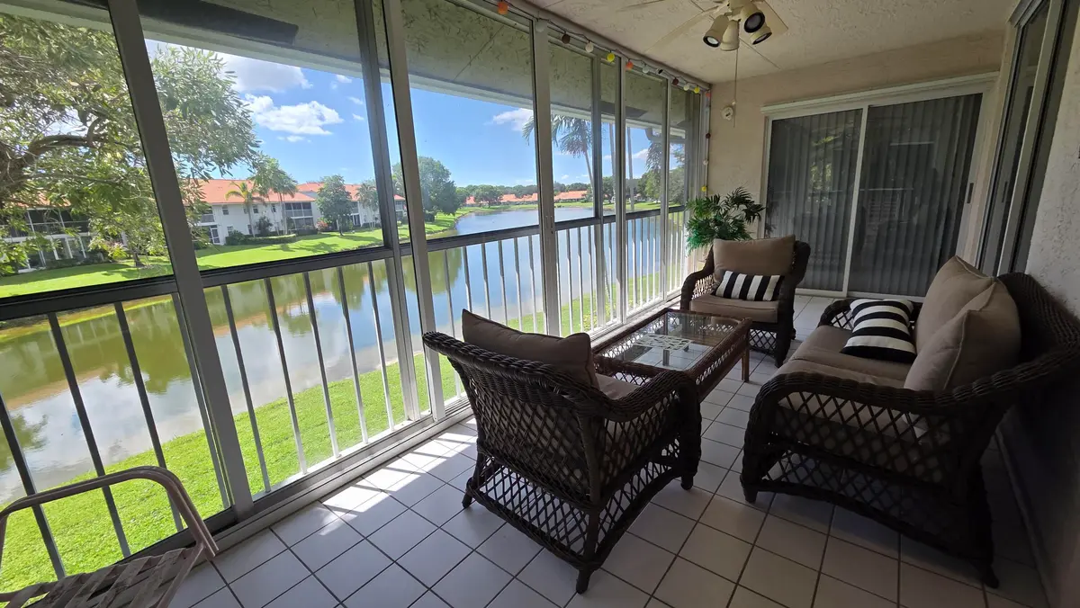 Lanai and View at 7634 MAJESTIC PALM Drive 201, Boynton Beach
