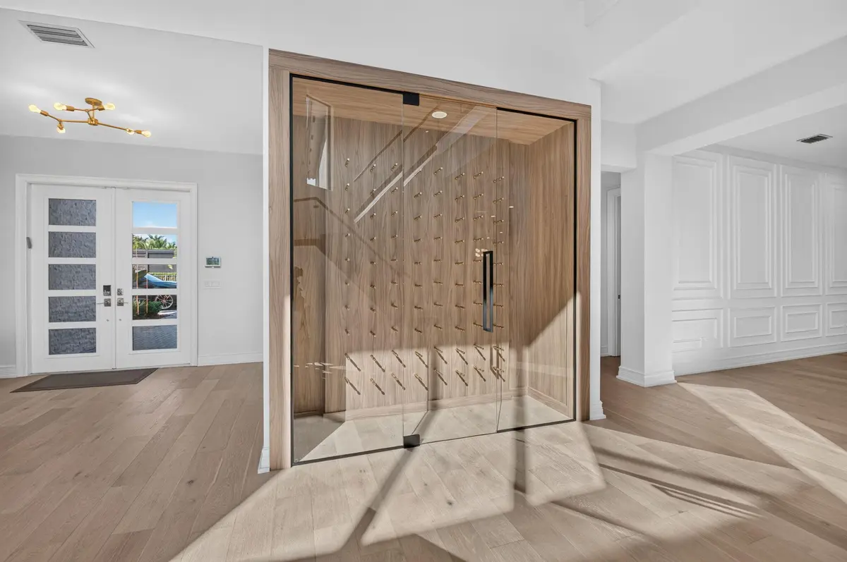 Glass Enclosed Wine Room at 17400 Ponte Chiasso Drive, Boca Raton