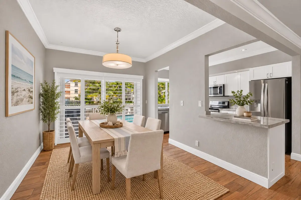Virtually Staged Dining Room at 2107 NE 44th Street, Lighthouse Point