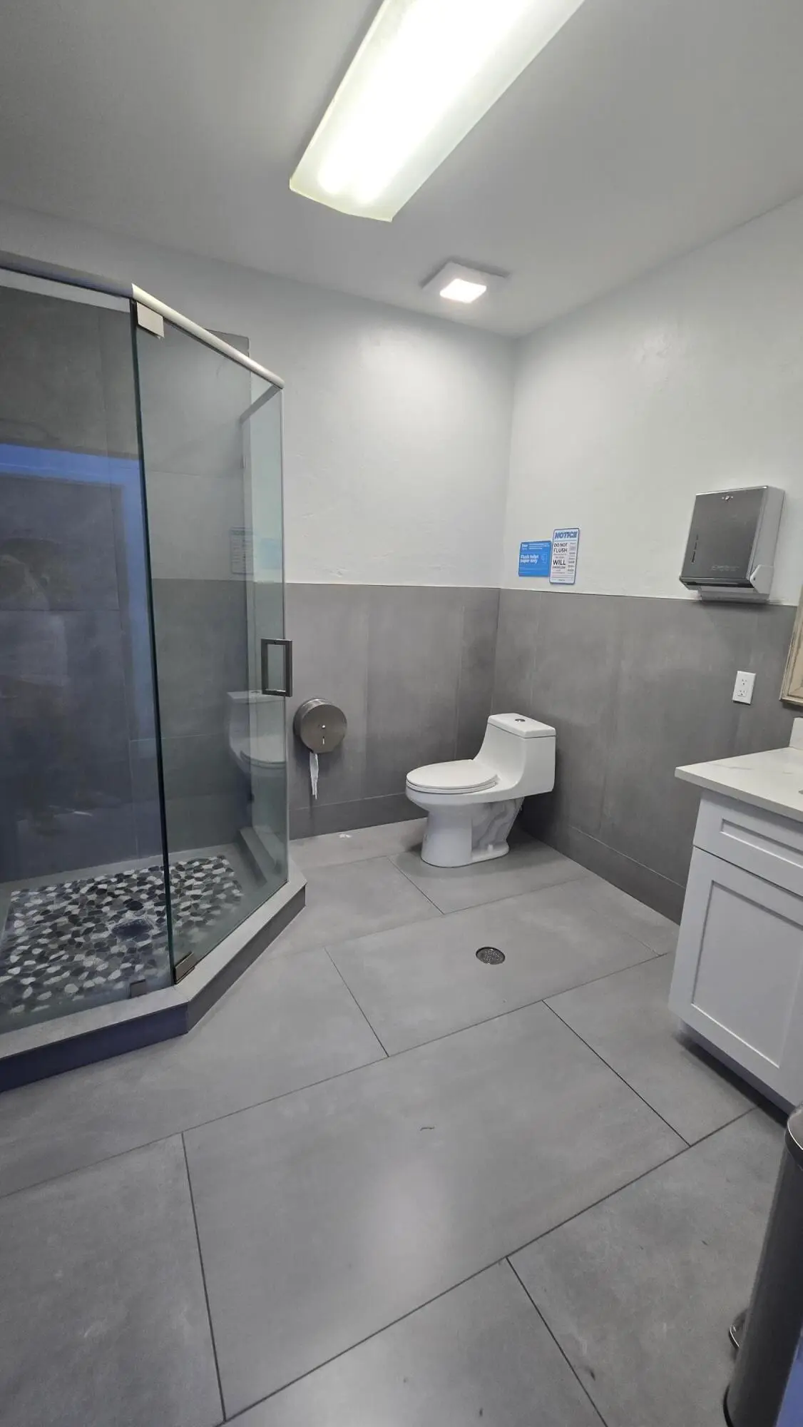 Bathroom with shower at 1918 HARRISON Street 213, Hollywood