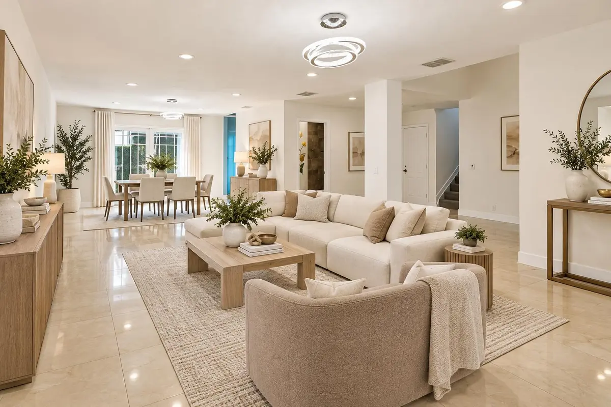 Main Living/ Dining room at 851 N 11TH Avenue, Hollywood