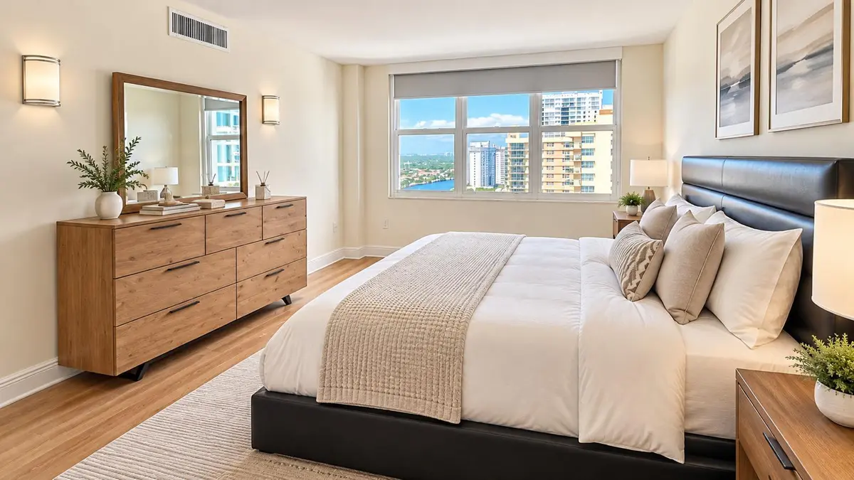 bedroom 1 at 2751 S OCEAN Drive 1703N, Hollywood