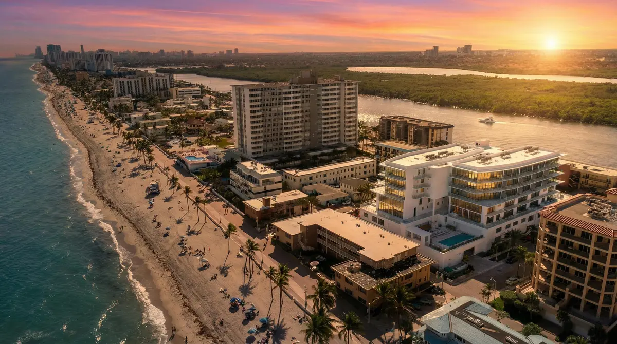 Sunset at 3319 N OCEAN Drive 608, Hollywood