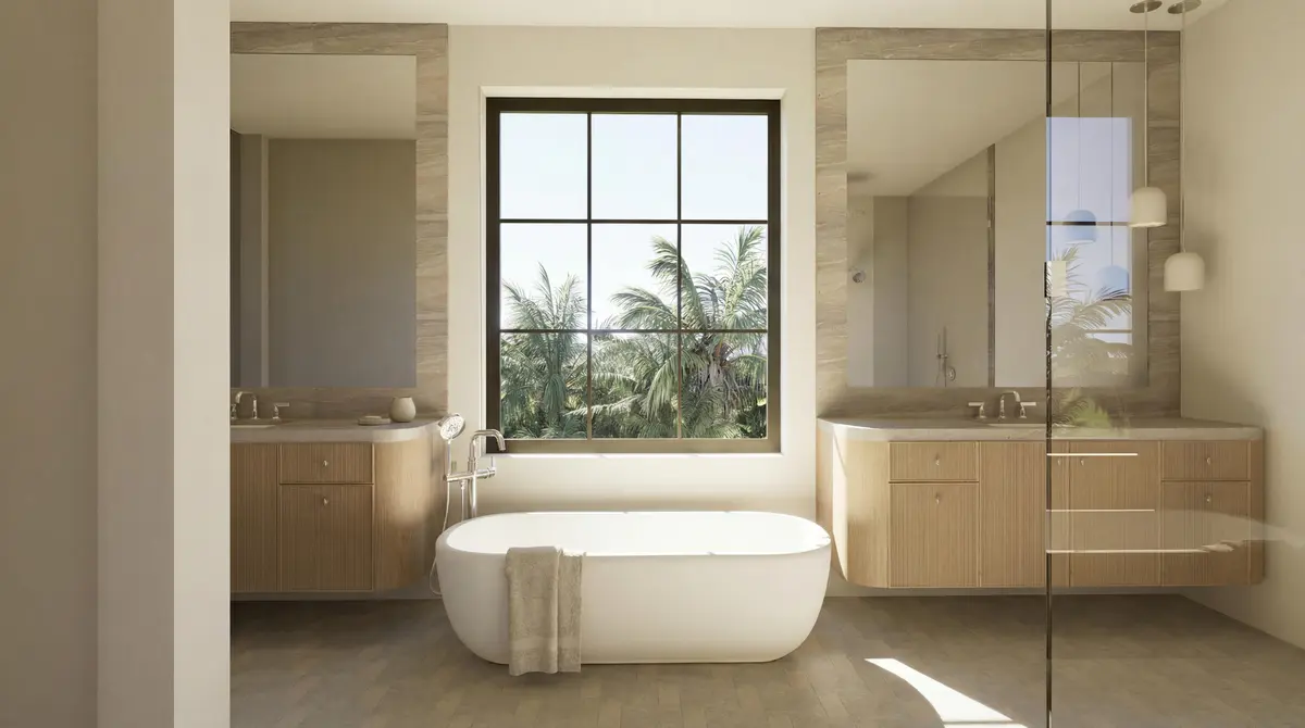 Primary Bath at 228 Rutland Boulevard, West Palm Beach