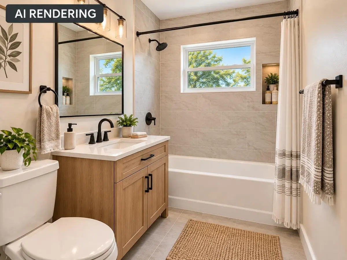 Modern Spa Bathroom Renovation at 1106 S 7TH Street, Fort Pierce