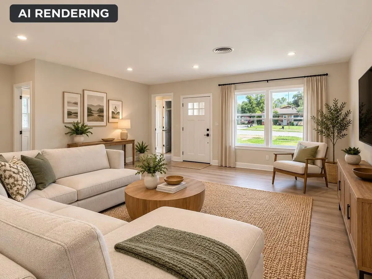 Warm Modern Living Room AI Rendering (1) at 1106 S 7TH Street, Fort Pierce