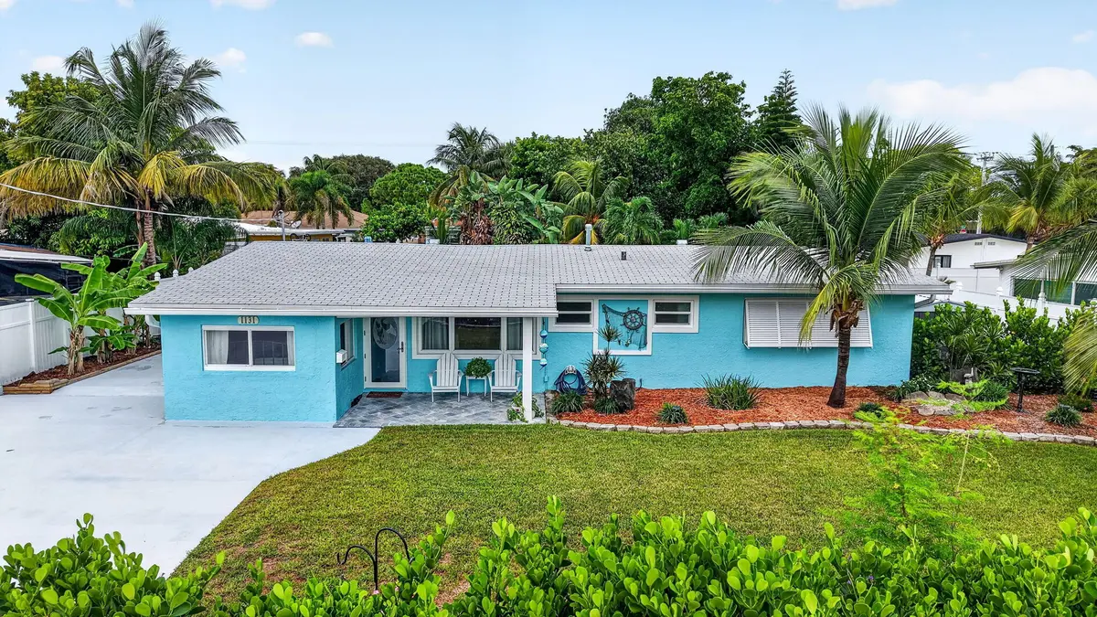 Front view of home at 1131 NE 3rd Street, Pompano Beach