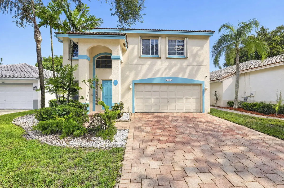 Front of home at 1403 BANYAN Circle, Pompano Beach
