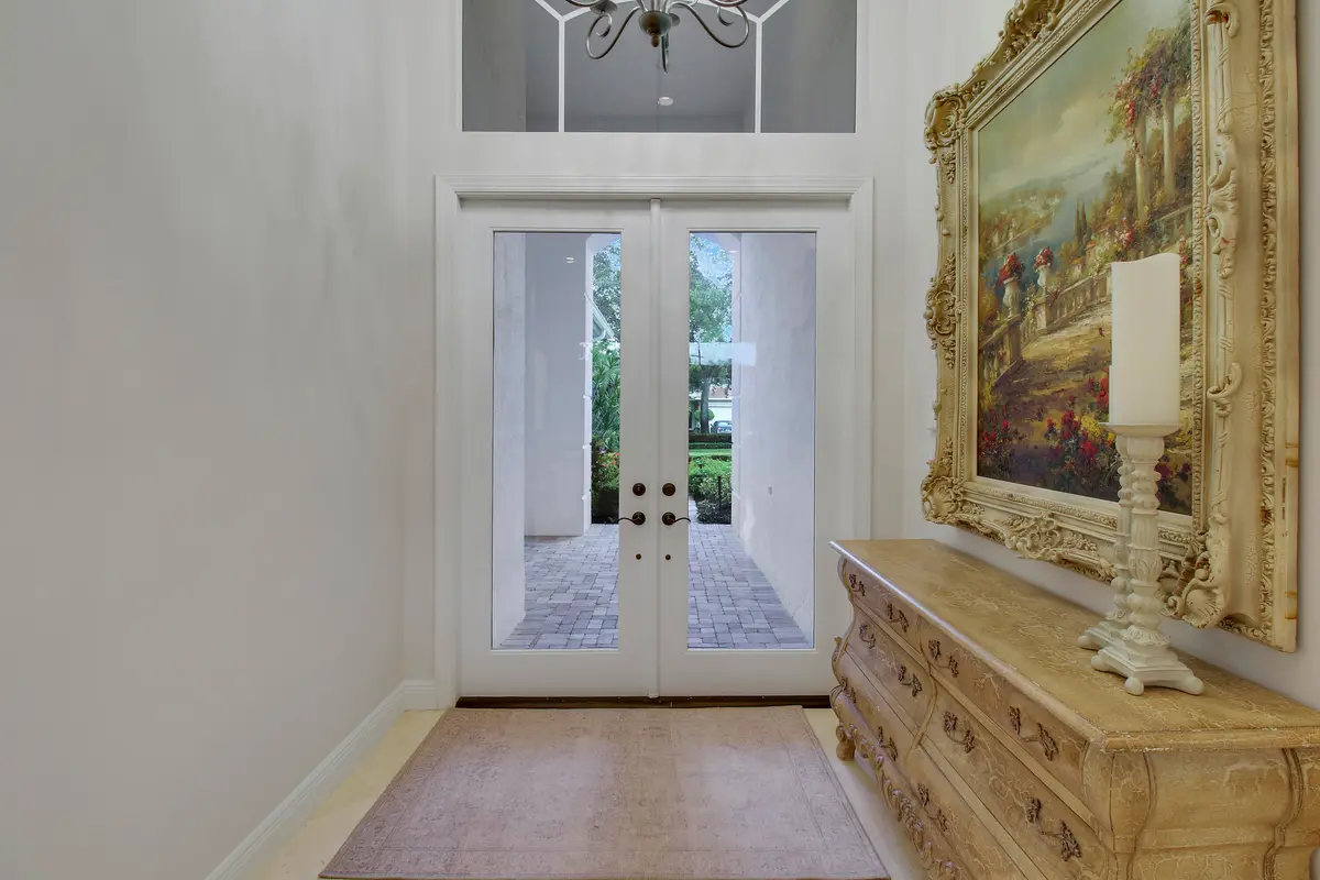 Front Door at 705 Cote Azur Drive, Palm Beach Gardens