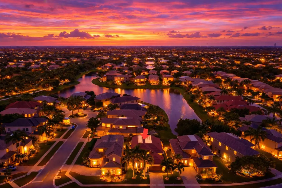 Aerial View at 3517 Collonade Drive, Wellington