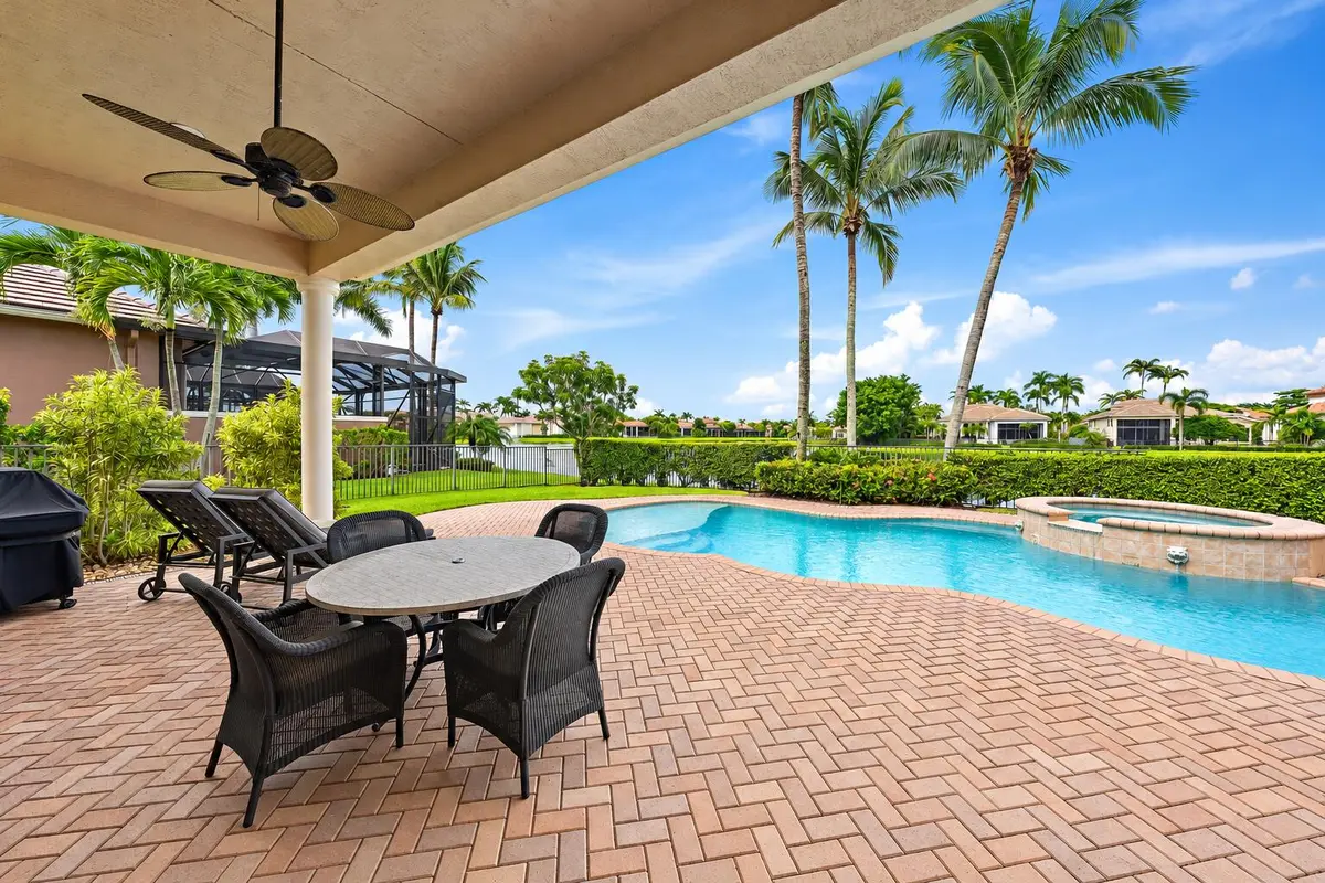 Freshly Cleaned Brick Pool Patio at 10315 Terra Lago Drive, West Palm Beach