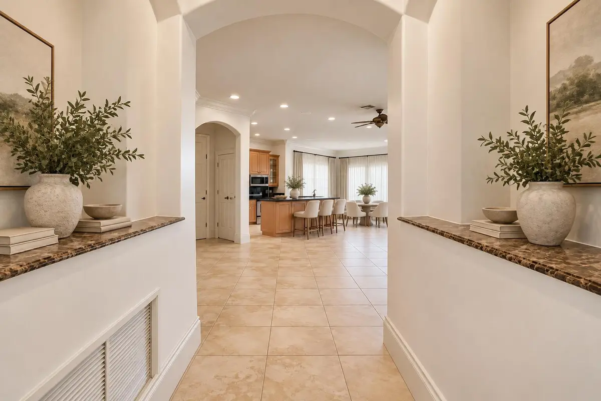 Arched Coastal-Contemporary Kitchen Foye at 8003 NW 128TH Lane, Parkland