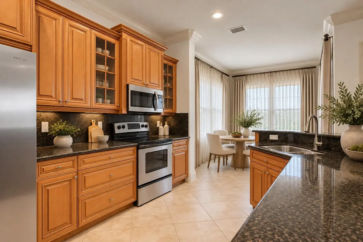 Warm Modern Kitchen Breakfast Nook at 8003 NW 128TH Lane, Parkland