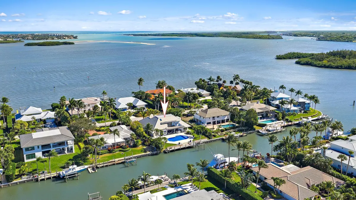 Aerial View at 19 Island Road, Stuart