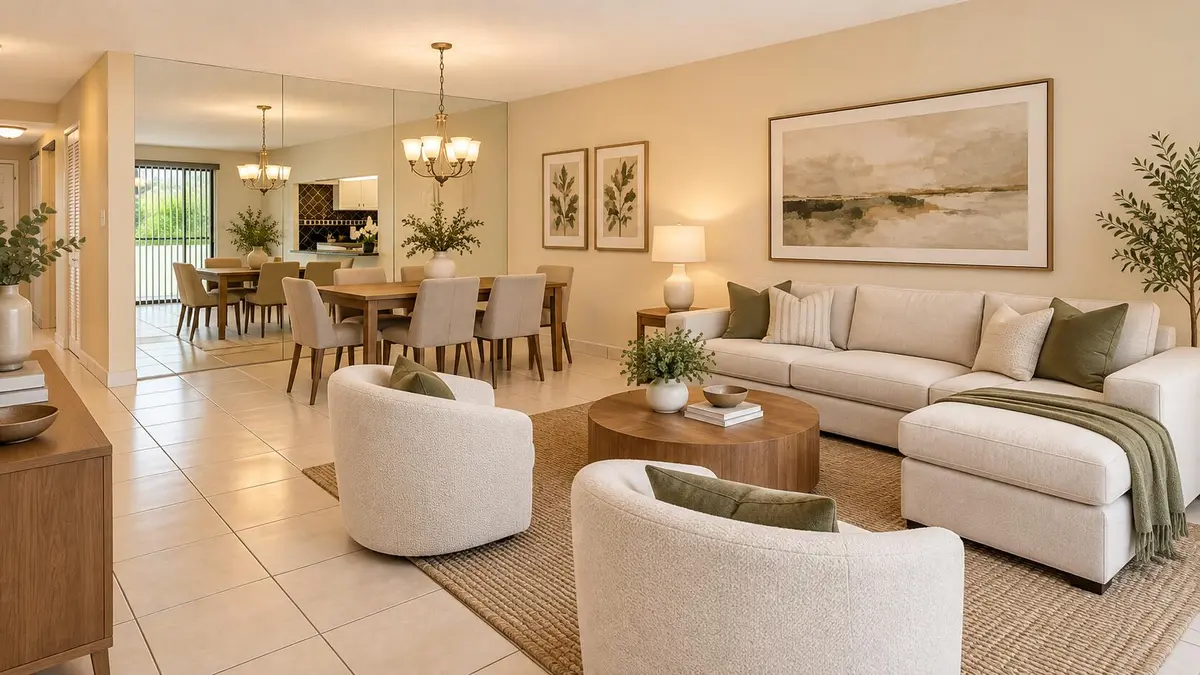 Living/Dining Room at 4409 NW 22ND Road 403, Coconut Creek