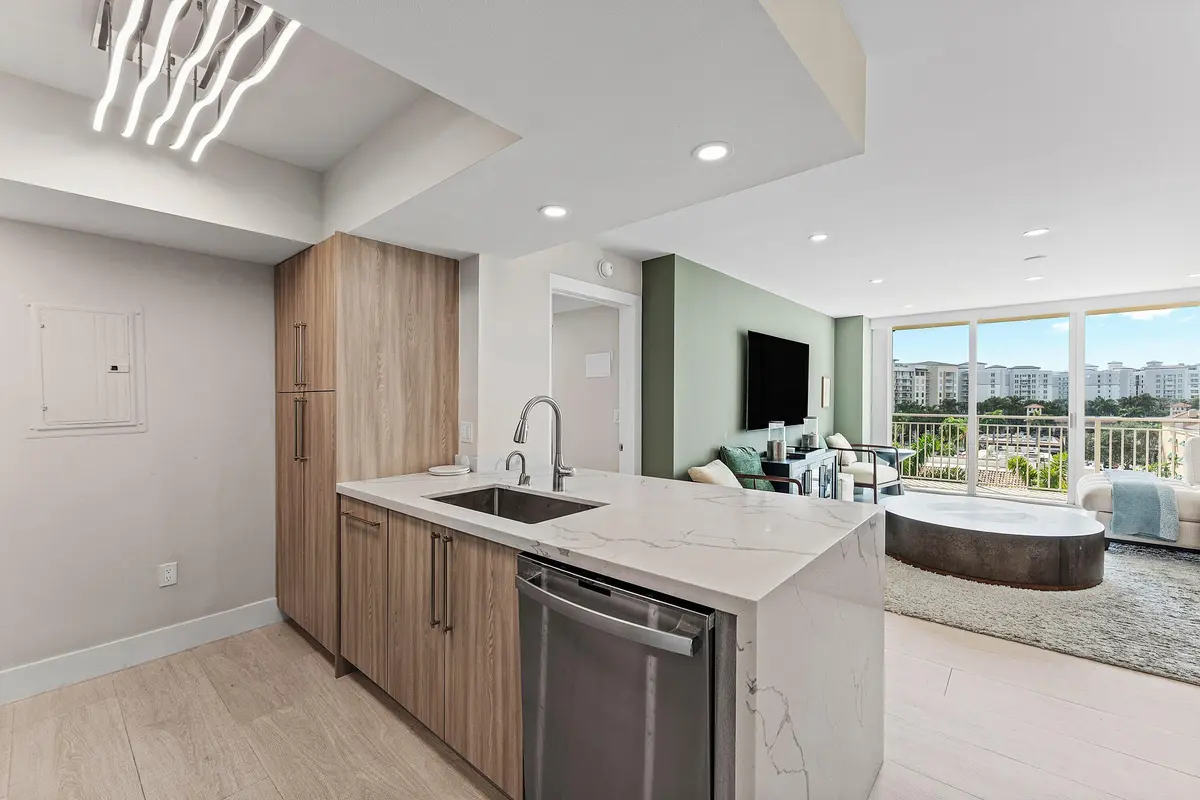 Kitchen at 99 SE Mizner Boulevard 627, Boca Raton