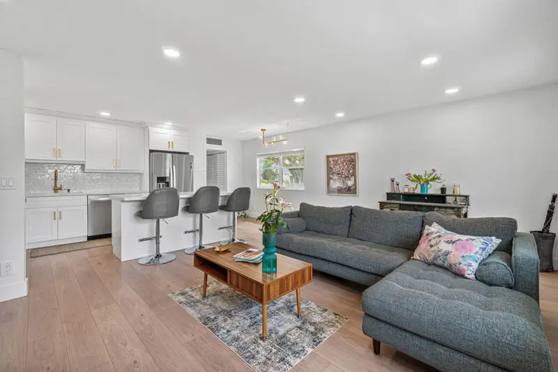 Living Room at 70 Valencia C, Delray Beach