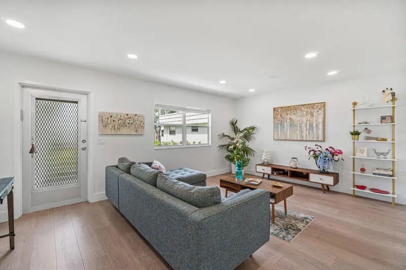 Living Room at 70 Valencia C, Delray Beach