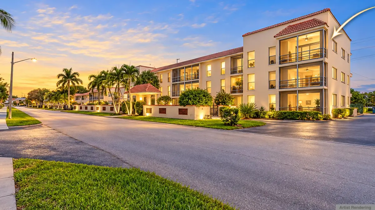 Exterior Twilight at 331 SW 8TH 3F, Boca Raton
