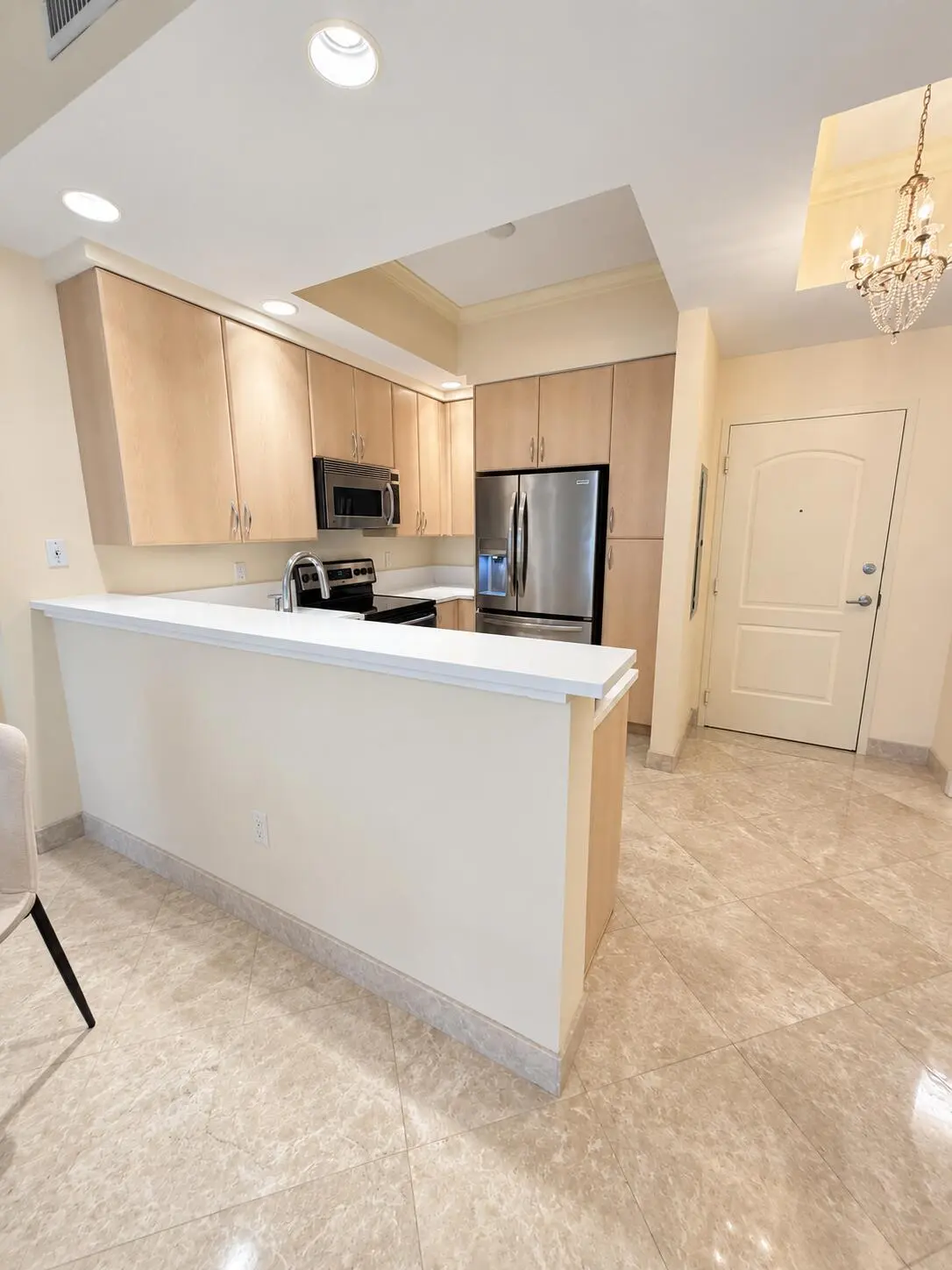 Updated Kitchen Counters & Appliances at 801 S OLIVE Avenue 1027, West Palm Beach