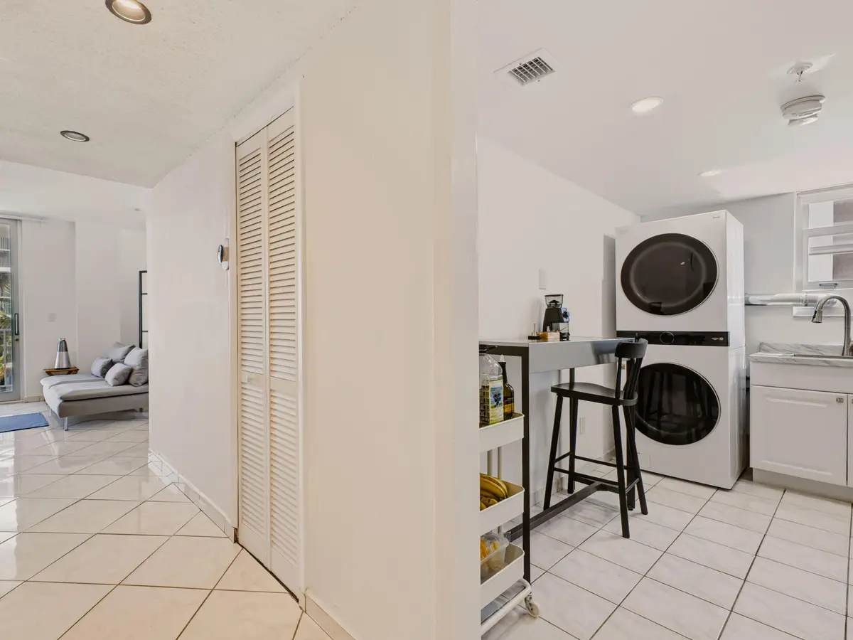 Foyer to Kitchen Living at 2829 Indian Creek Drive 510, Miami Beach