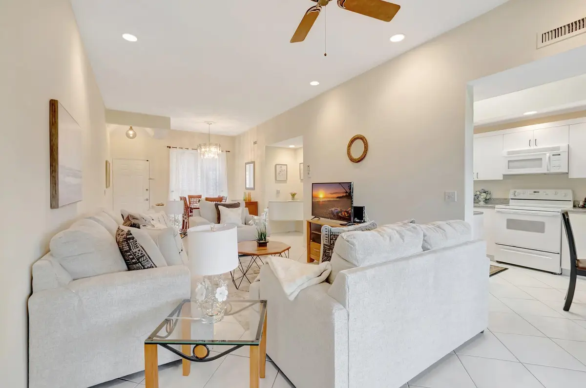 Living area at 7472 La Paz Boulevard 302, Boca Raton