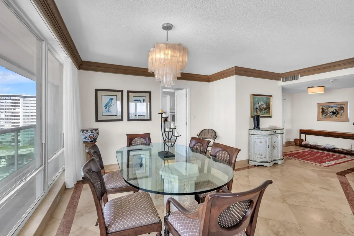 Dining Room at 2100 S Ocean Lane 902, Fort Lauderdale