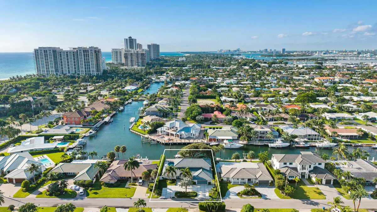 Aerial at 1231 Gulfstream Way, Singer Island