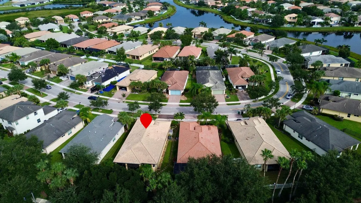 Aerial Rear at 11907 SW Crestwood Circle, Port St. Lucie