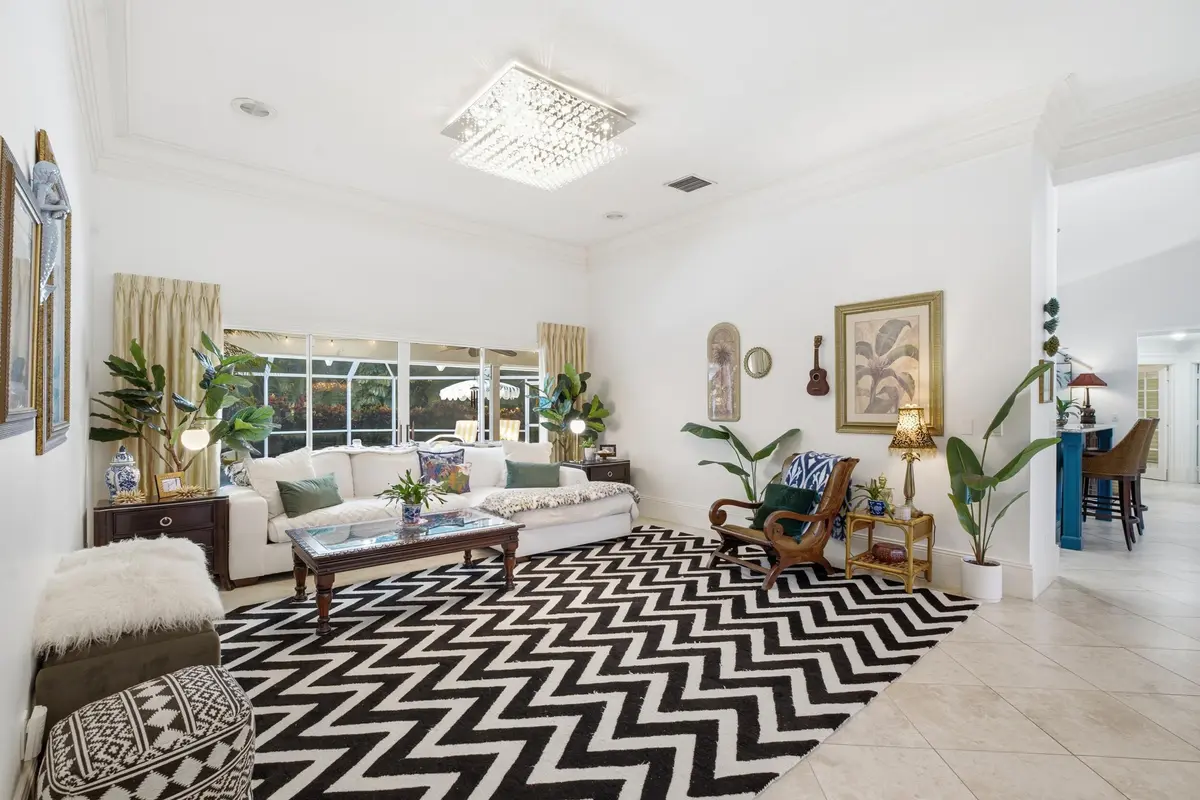 Living Room at 100 HILLCREST Drive, Sewalls Point