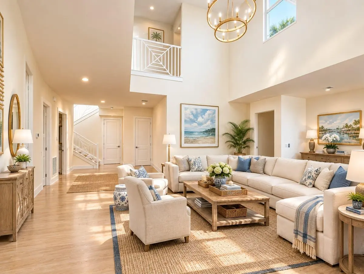 115-magic-way-living-room-ai-virtually-s at 115 Magic Way, Jupiter