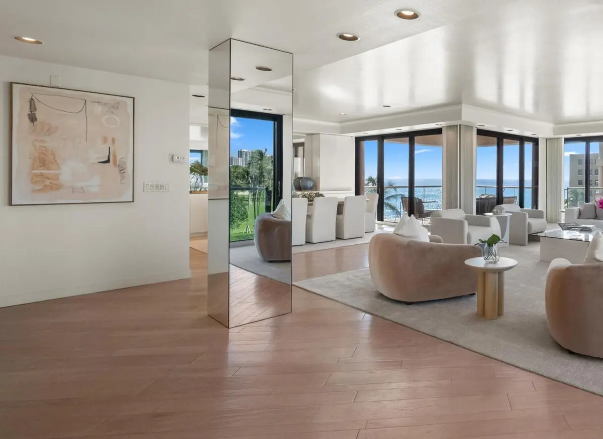 Living Room at 2 N BREAKERS Row N45, Palm Beach